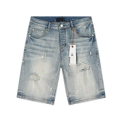 Mens trendy purple jeans 100% cotton Denim Shorts #PU506