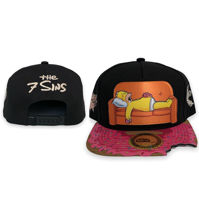 Trendy flat brimmed snapback hatscartoon adjustable