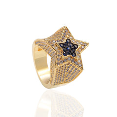 Rings Zircon Ring Sapphire Pentagram Ring St. Valentine's