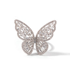 Rings 3D Hollow Butterfly Ring Adjustable St. Valentine's Animal