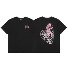Revenge T Shirts High-quality streetwear with trendy Painted decoration