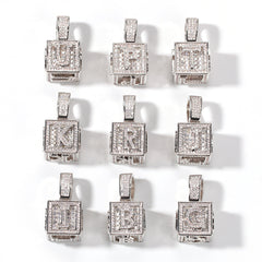 Jewelry necklace micro-inlaid zircon dice square hip-hop necklace wholesale Spectrum Royalty Jesus Pieces