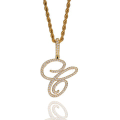Jewelry English Alphabet Pendant Necklace Copper Set Zircon Hiphop Word Up Spectrum St. Valentine's