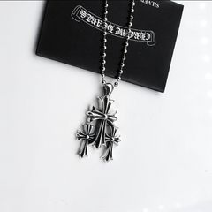 CHH Chrome heart Cross Necklace Vintage Cross Pendant Men's and Women's Necklaces