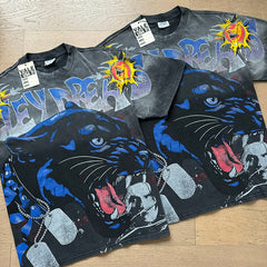 Valeforever Vale T Shirts Washed black with a distressed finish