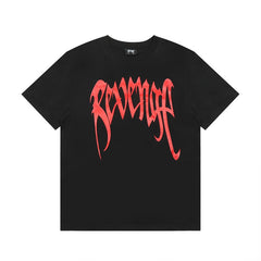 Revenge T Shirts High-quality streetwear with trendy Painted decoration