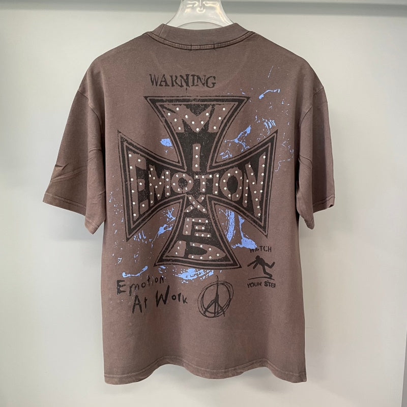 MIXED EMOTION T SHIRTS High-quality streetwear made from 260g pure cotton fabric.