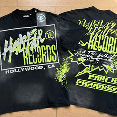 Hellstar T Shirts Flash High-quality pure cotton high-street clothing
