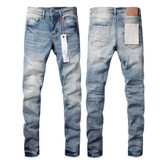 Mens trendy purple jeans 100% cotton Pure Cotton High Street Trend