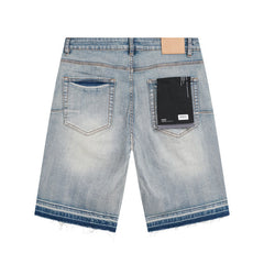 Mens trendy purple jeans 100% cotton Denim Shorts #PU515