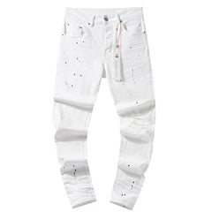 Mens trendy purple jeans 100% cotton Jeans #PU105
