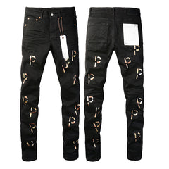 Mens trendy purple jeans 100% cotton Pure Cotton High Street Trend