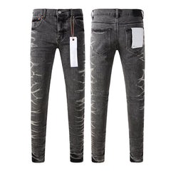 Mens trendy purple jeans 100% cotton Pure Cotton High Street Trend