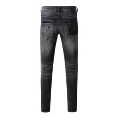 Mens trendy purple jeans 100% cotton Pure Cotton High Street Trend