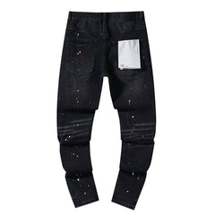 Mens trendy purple jeans 100% cotton Jeans #PU116