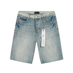 Mens trendy purple jeans 100% cotton Denim Shorts #PU513