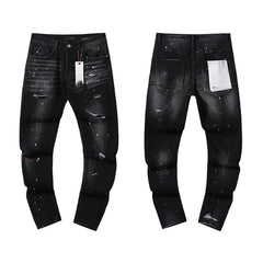 Mens trendy purple jeans 100% cotton Jeans #PU125
