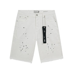 Mens trendy purple jeans 100% cotton Denim Shorts #PU518