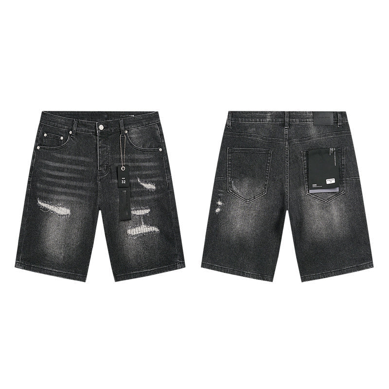 Mens trendy purple jeans 100% cotton Denim Shorts #PU519