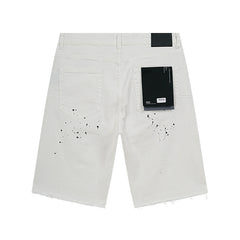 Mens trendy purple jeans 100% cotton Denim Shorts #PU518