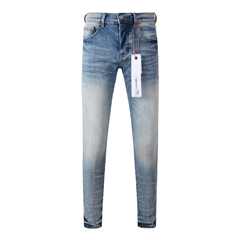 Mens trendy purple jeans 100% cotton Pure Cotton High Street Trend