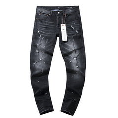 Mens trendy purple jeans 100% cotton Jeans #PU102