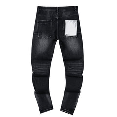 Mens trendy purple jeans 100% cotton Jeans #PU128