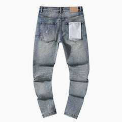 Mens trendy purple jeans 100% cotton Jeans #PU117