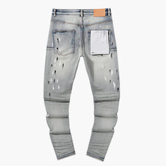 Mens trendy purple jeans 100% cotton Jeans #PU139