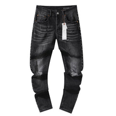 Mens trendy purple jeans 100% cotton Jeans #PU113