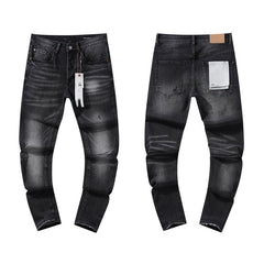 Mens trendy purple jeans 100% cotton Jeans #PU111