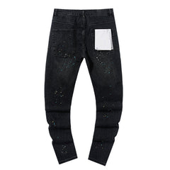 Mens trendy purple jeans 100% cotton Jeans #PU140