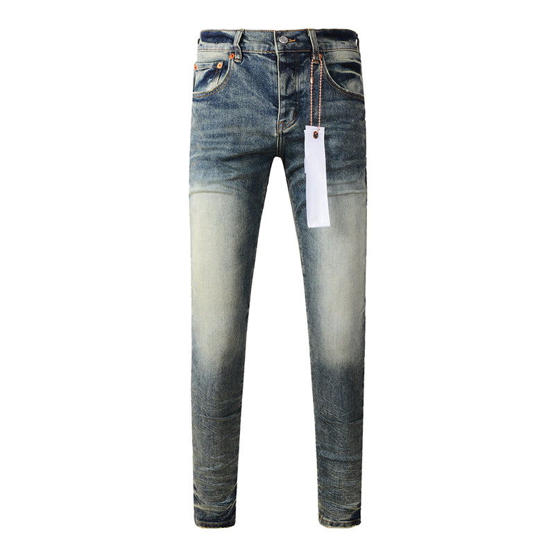Mens trendy purple jeans 100% cotton Pure Cotton High Street Trend