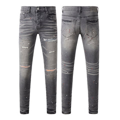 Mens trendy purple jeans 100% cotton Pure Cotton High Street Trend