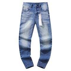 Mens trendy purple jeans 100% cotton Jeans #PU106