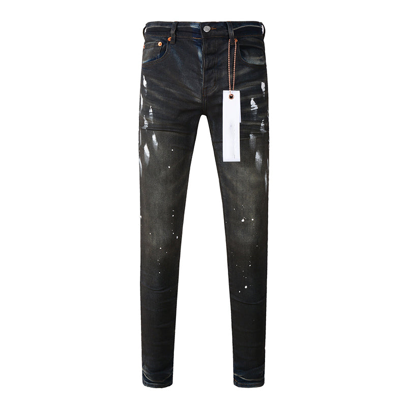 Mens trendy purple jeans 100% cotton Pure Cotton High Street Trend