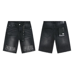 Mens trendy purple jeans 100% cotton Denim Shorts #PU516