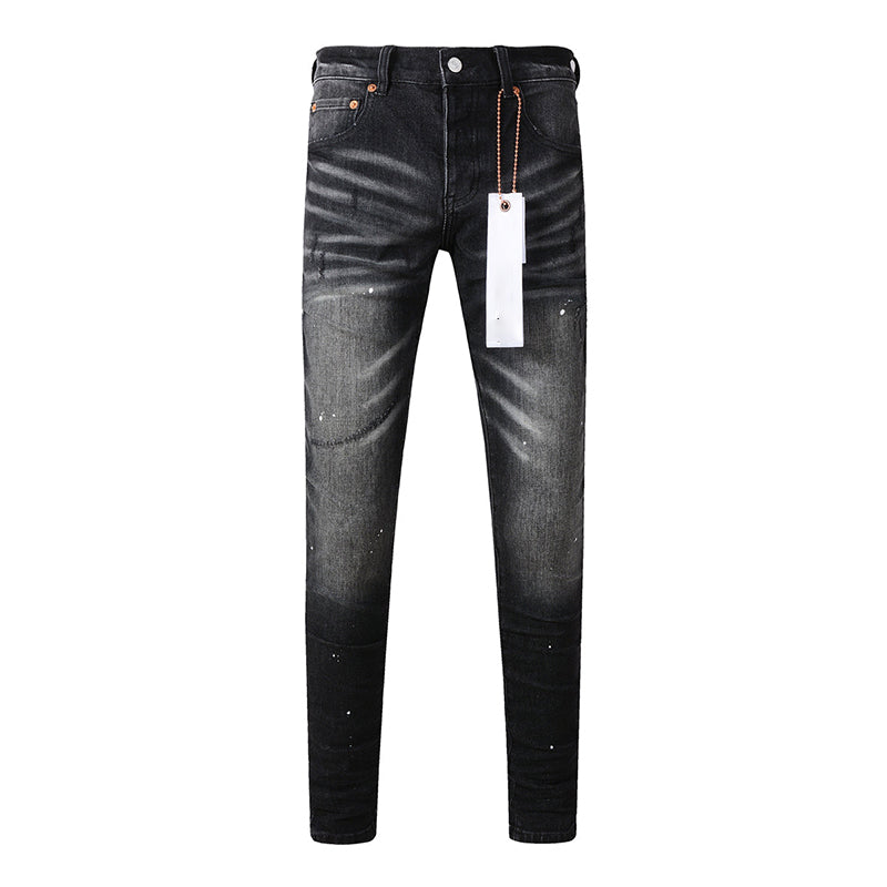Mens trendy purple jeans 100% cotton Pure Cotton High Street Trend