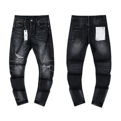 Mens trendy purple jeans 100% cotton Jeans #PU128