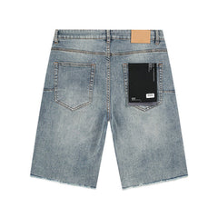Mens trendy purple jeans 100% cotton Denim Shorts #PU522