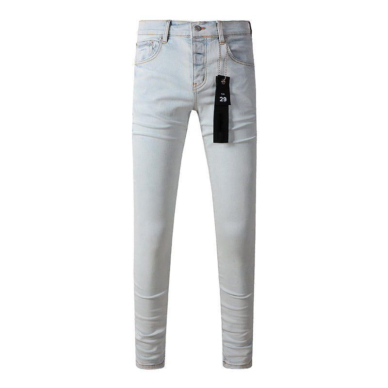Mens trendy purple jeans 100% cotton Pure Cotton High Street Trend