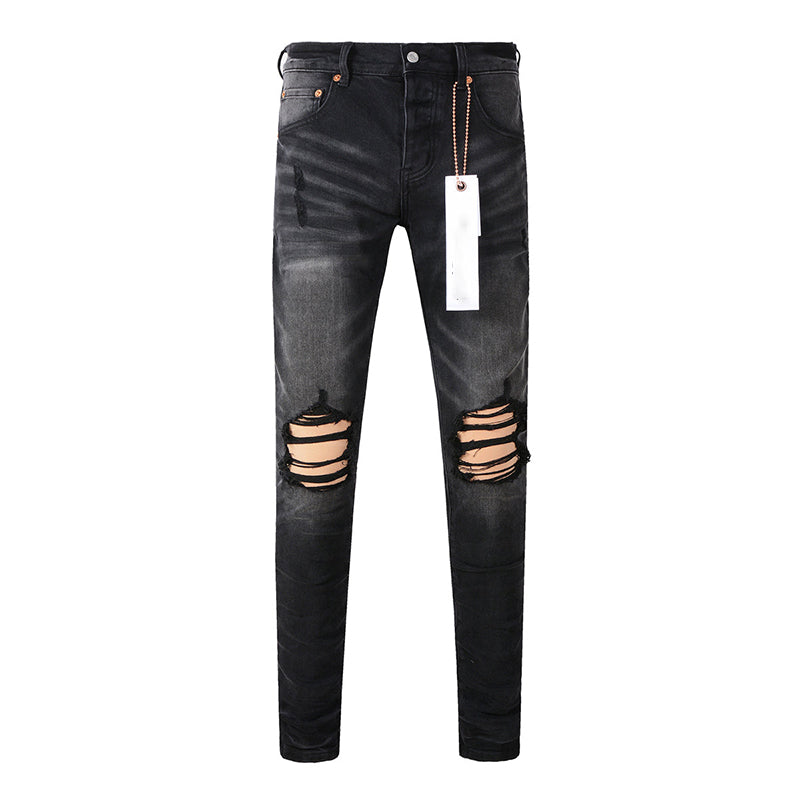 Mens trendy purple jeans 100% cotton Pure Cotton High Street Trend