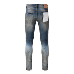 Mens trendy purple jeans 100% cotton Pure Cotton High Street Trend