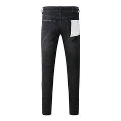 Mens trendy purple jeans 100% cotton Pure Cotton High Street Trend