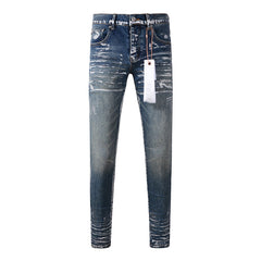 Mens trendy purple jeans 100% cotton Pure Cotton High Street Trend