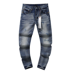 Mens trendy purple jeans 100% cotton Jeans #PU108