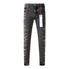 Mens trendy purple jeans 100% cotton Pure Cotton High Street Trend
