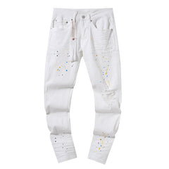 Mens trendy purple jeans 100% cotton Jeans #PU137