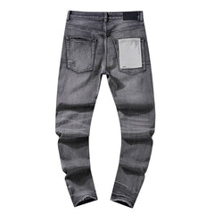 Mens trendy purple jeans 100% cotton Jeans #PU112