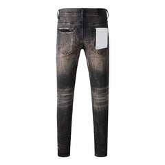 Mens trendy purple jeans 100% cotton Pure Cotton High Street Trend